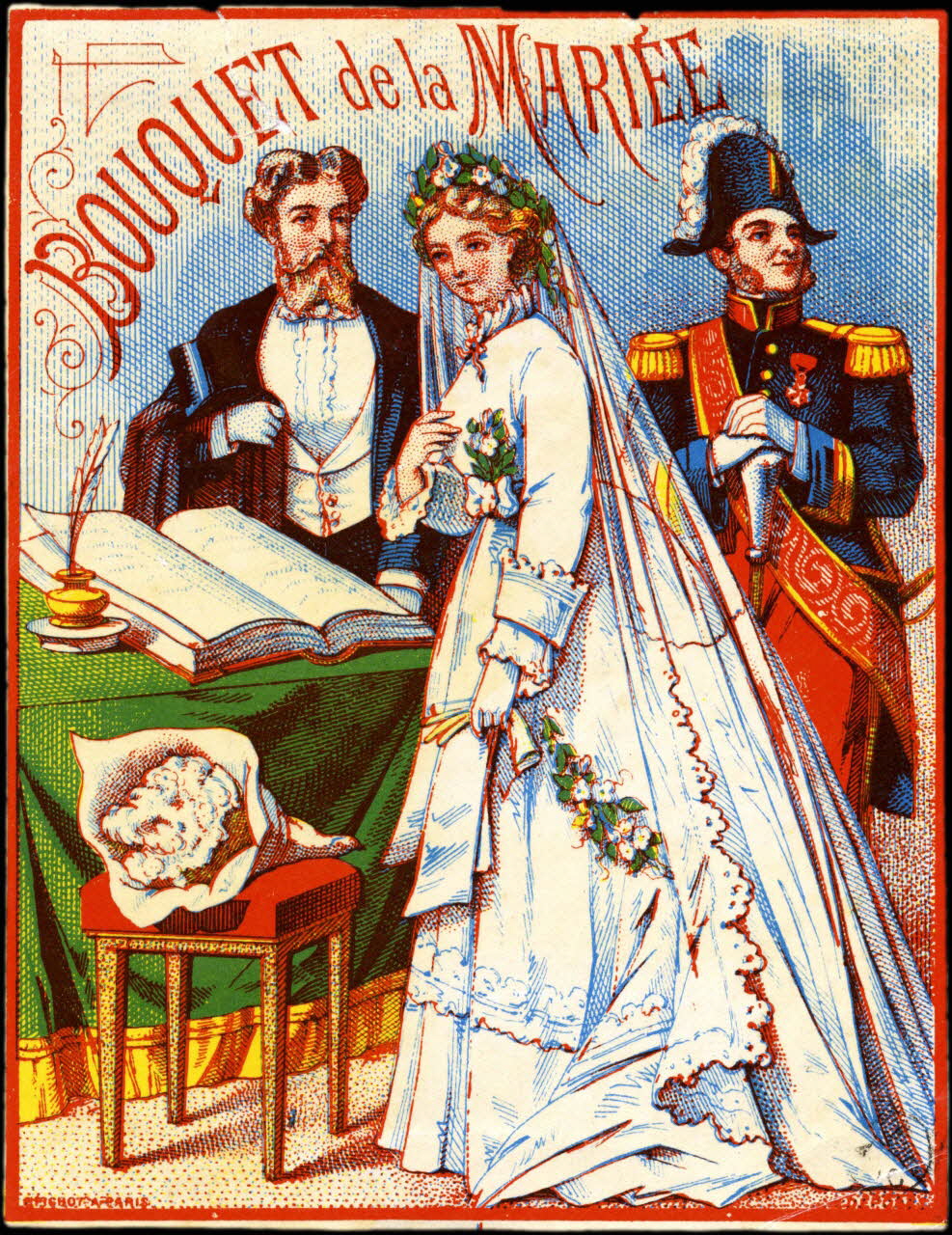 étiquette publicitaire BOUQUET de la MARIEE 1960.66.78 Photo