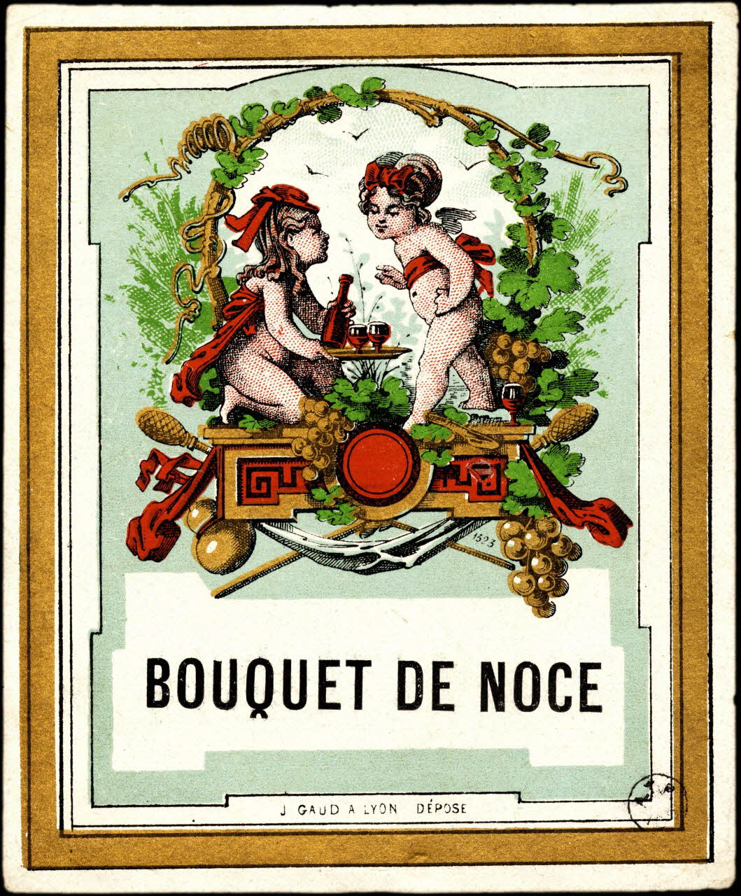 étiquette publicitaire BOUQUET DE NOCE 1960.66.80 Photo