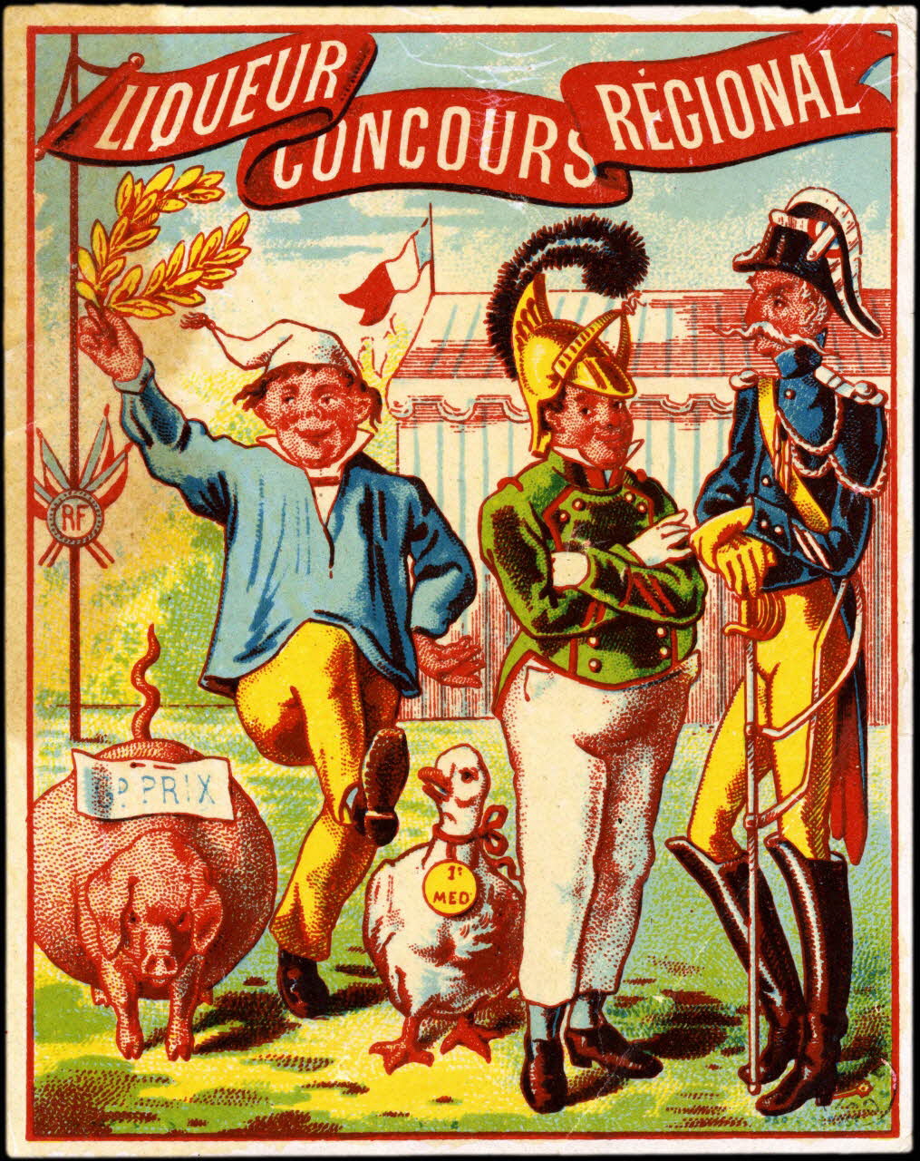 étiquette publicitaire LIQUEUR  CONCOURS  REGIONAL 1960.66.85 Photo