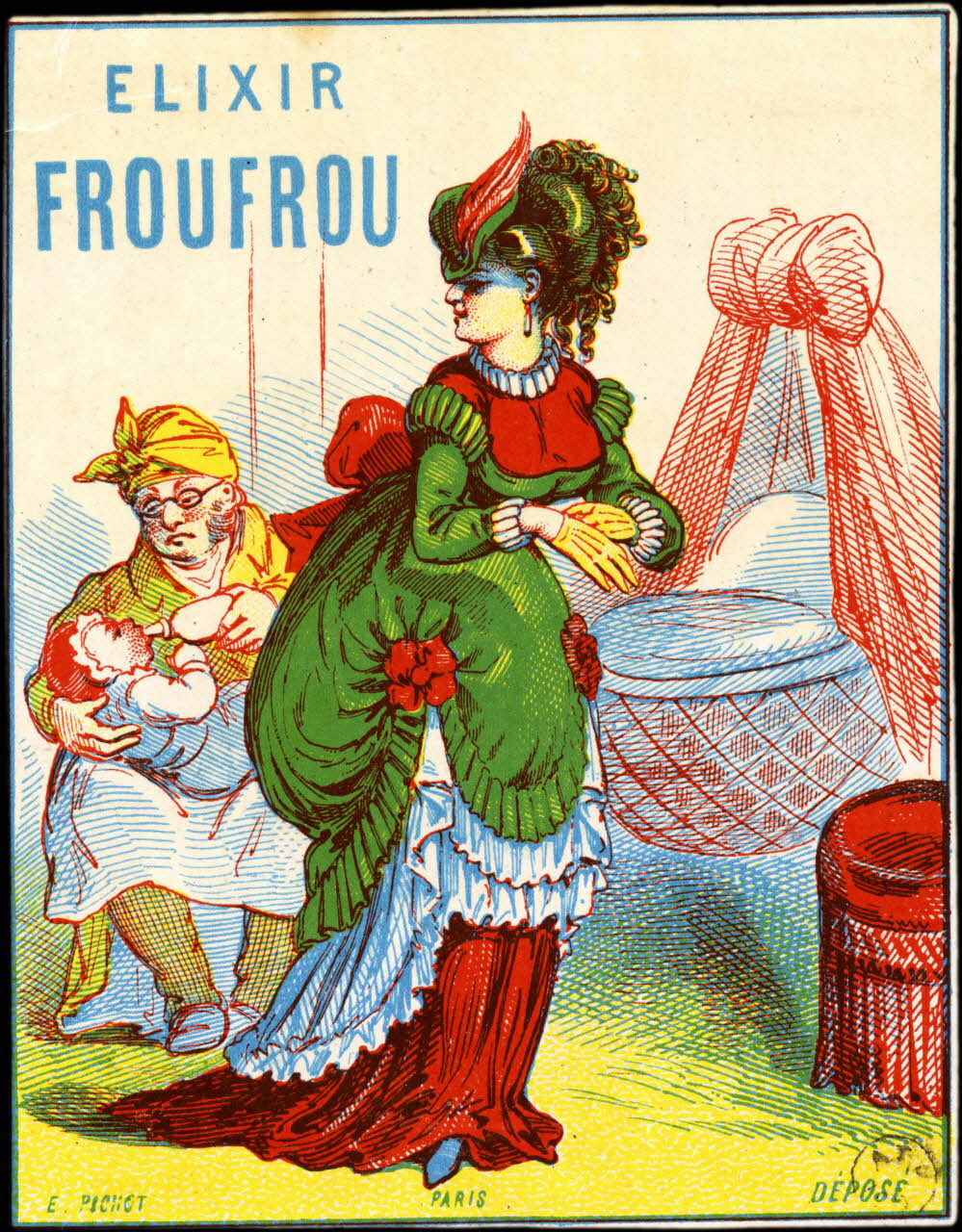 étiquette publicitaire ELIXIR  FROUFROU 1960.66.88 Photo