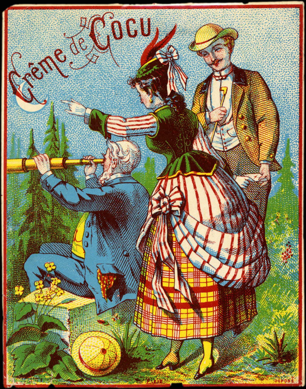 étiquette publicitaire Crême de COCU 1960.66.89 Photo