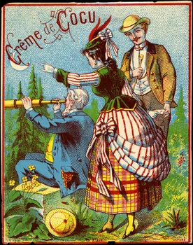 étiquette publicitaire Crême de COCU 1960.66.89 Photo