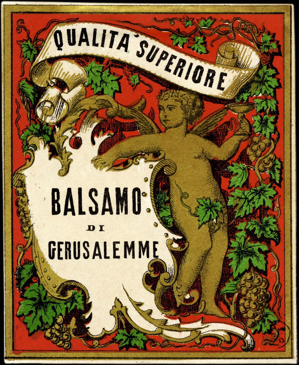 étiquette publicitaire BALSAMO  DI  GERUSALEMME 1960.66.96 Photo