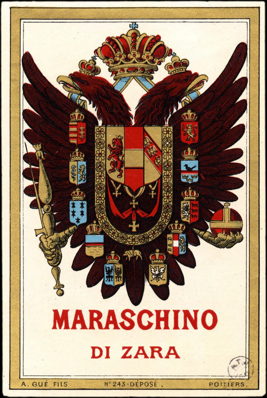 étiquette publicitaire MARASCHINO  DI ZARA 1960.66.98 Photo