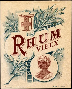 étiquette publicitaire RHUM  VIEUX 1960.66.102 Photo
