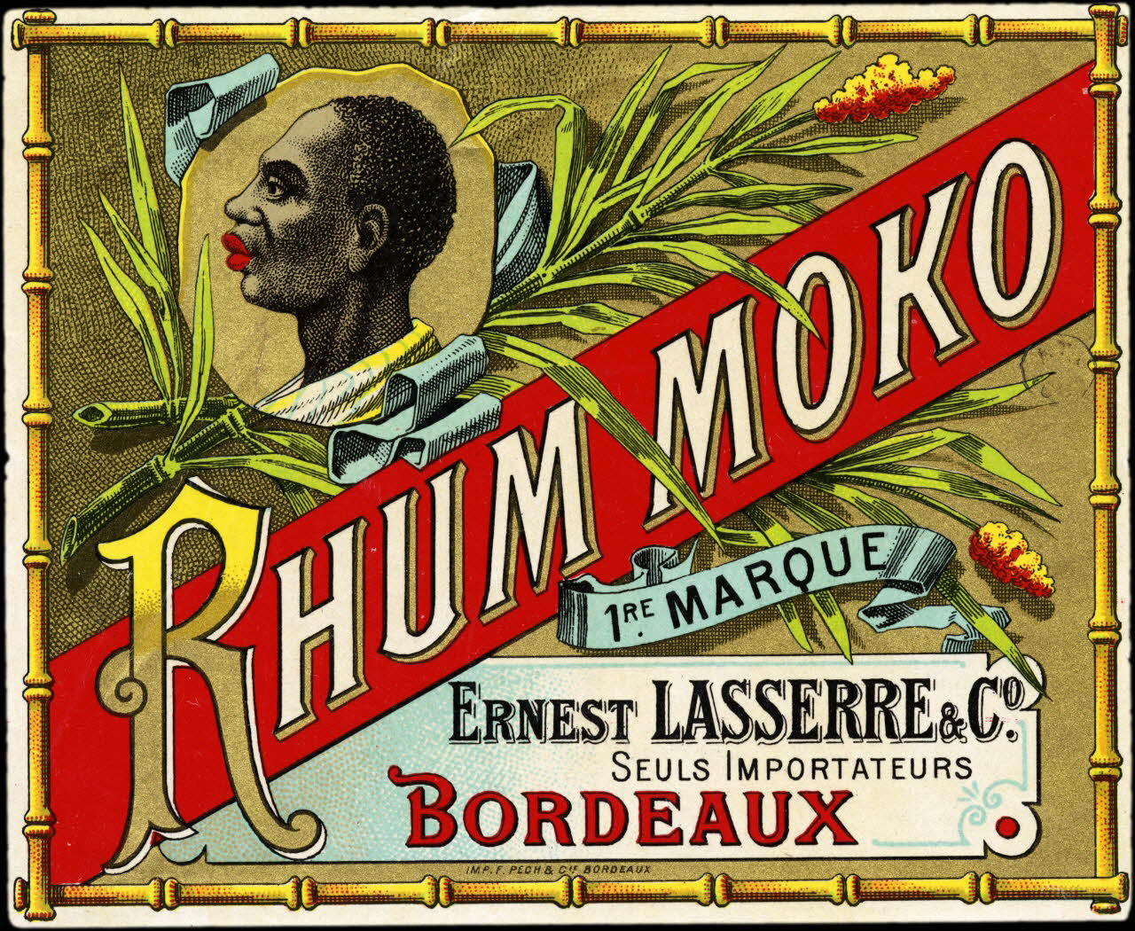 étiquette publicitaire RHUM MOKO 1960.66.103 Photo