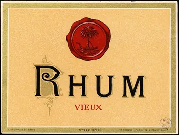 étiquette publicitaire RHUM  VIEUX 1960.66.104  Photo