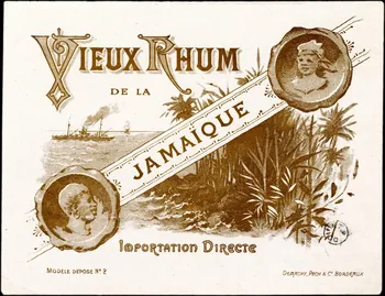 étiquette publicitaire VIEUX RHUM  DE LA  JAMAIQUE 1960.66.107 Photo