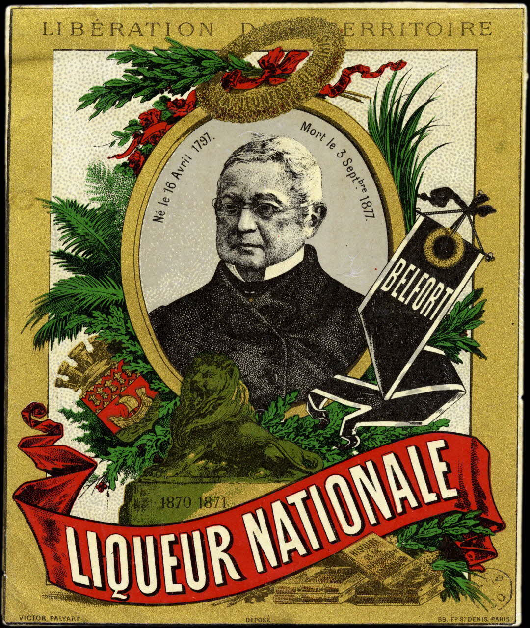 étiquette publicitaire LIQUEUR NATIONALE 1960.66.108 Photo