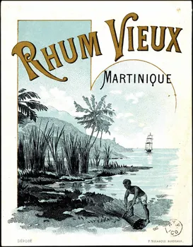 étiquette publicitaire RHUM VIEUX  MARTINIQUE 1960.66.138 Photo