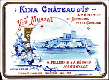 étiquette publicitaire KINA CHÂTEAU D'IF  Vin Muscat 1960.66.147  Photo