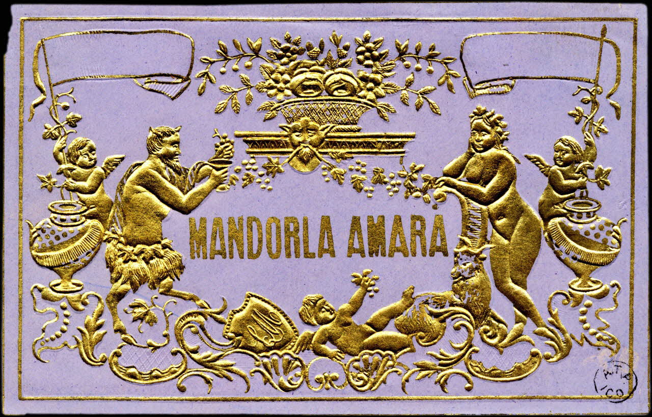 étiquette publicitaire MANDORLA AMARA 1960.66.148 Photo