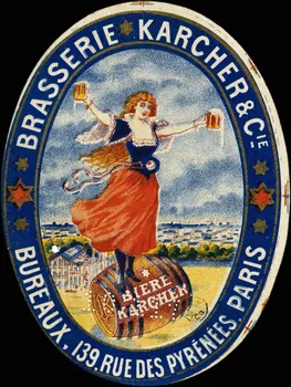 étiquette publicitaire BRASSERIE KARCHER & CIE 1960.66.159 Photo