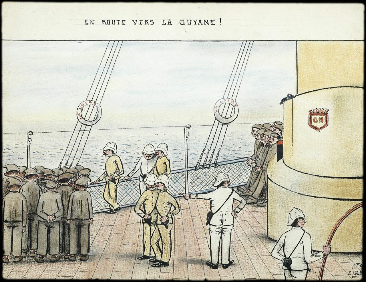 L.K. dessin EN ROUTE VERS LA GUYANE ! Guyane, France 1918-1922 2001.41.45 Photo