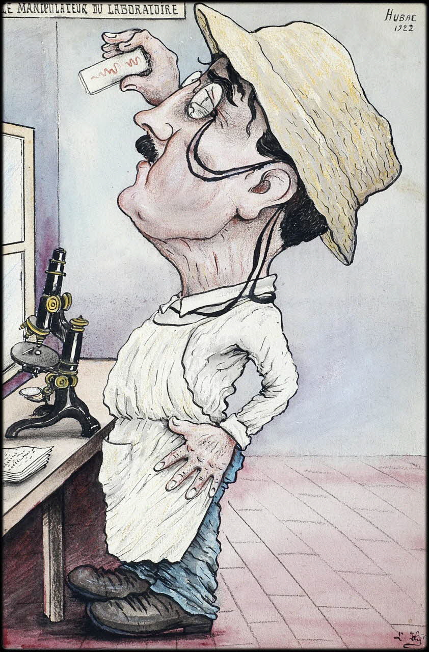 L.K. dessin LE MANIPULATEUR DU LABORATOIRE Guyane, France 1920-1924 2001.41.55 Photo