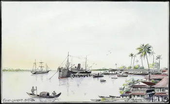 Laperre Jules César Joseph dessin SAINT-LAURENT-MARONI Guyane, France 1925-1935 2001.41.63 Photo (c) Mucem