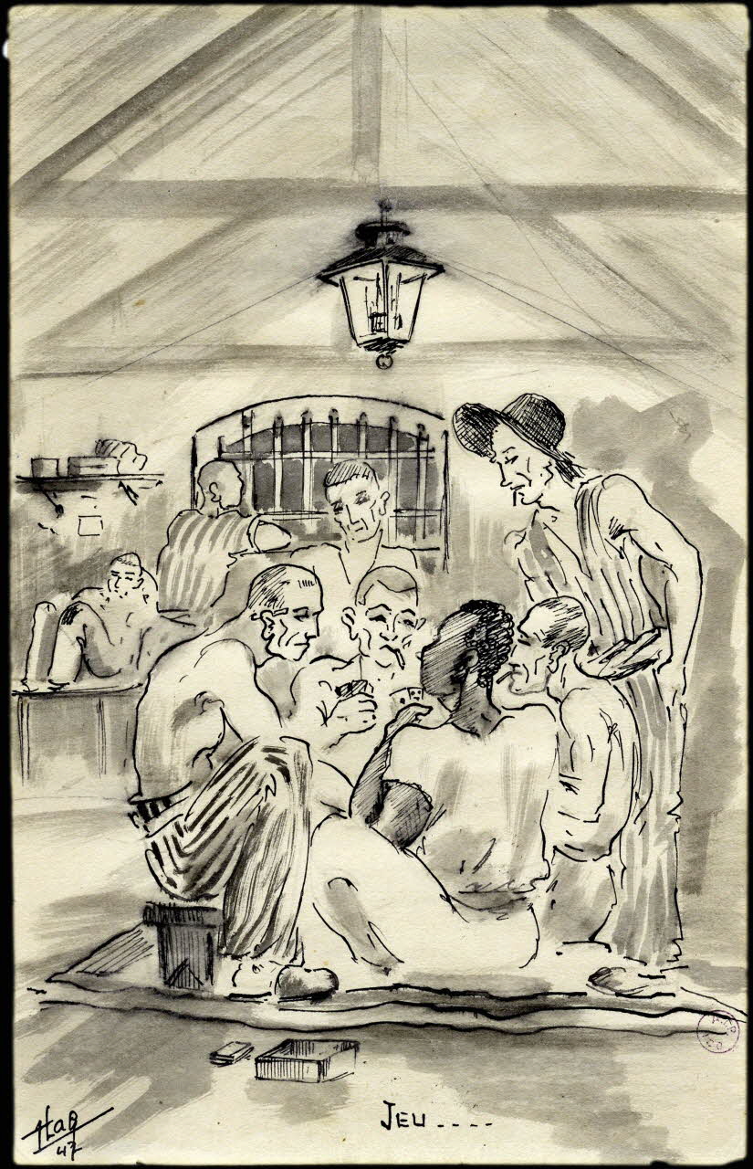 Francis Lagrange partie d'un ensemble de dessins JEU.... Guyane, France 1947 2001.42.8 Photo