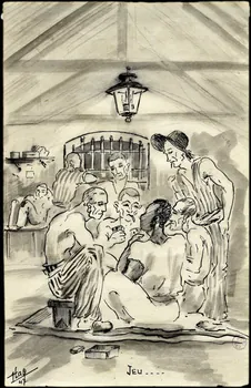 Francis Lagrange partie d'un ensemble de dessins JEU.... Guyane, France 1947 2001.42.8 Photo