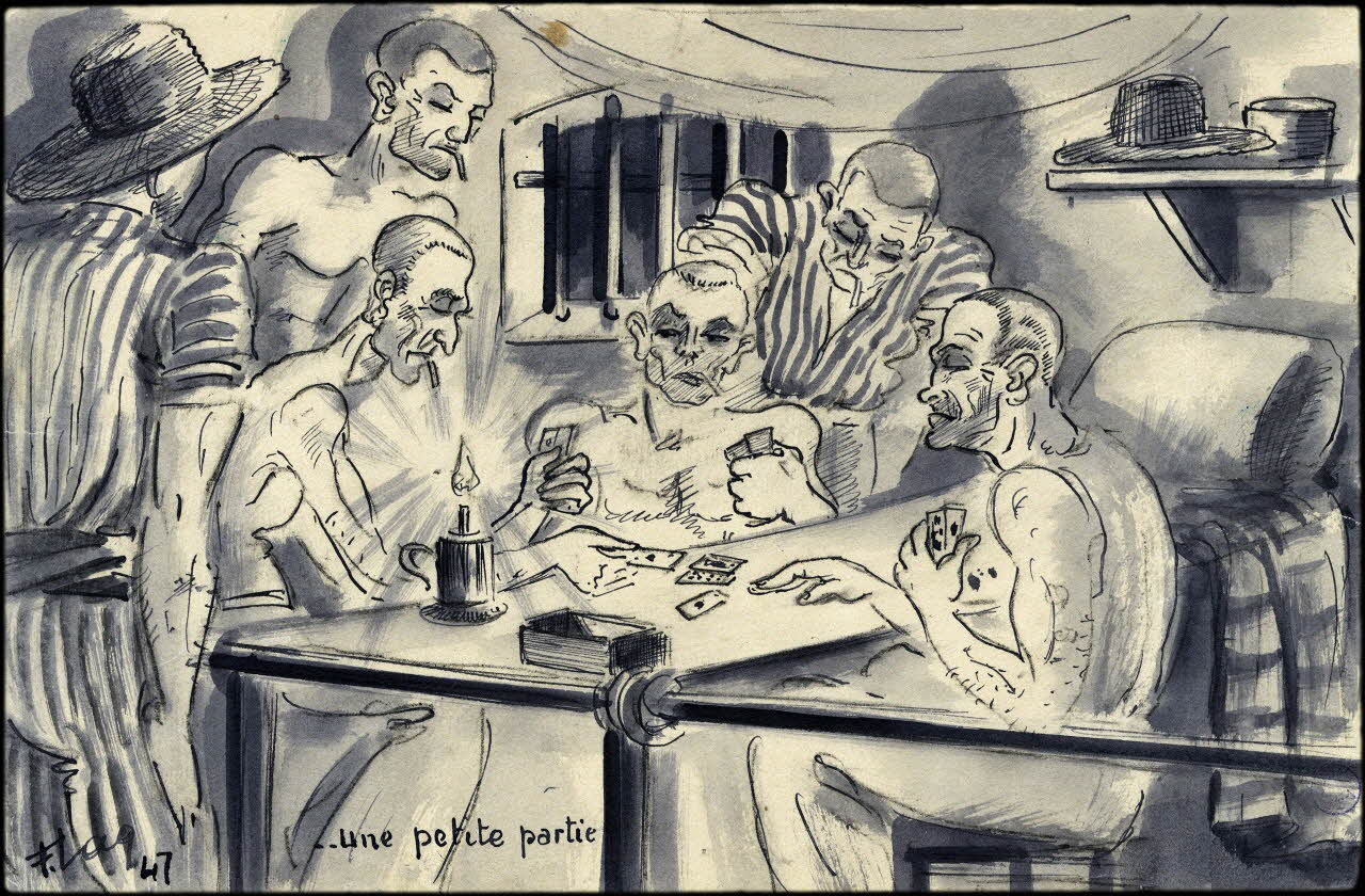 Francis Lagrange partie d'un ensemble de dessins .. une petite partie Guyane, France 1947 2001.42.9 Photo