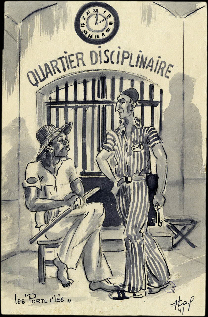 Francis Lagrange partie d'un ensemble de dessins les "PORTES CLES" Guyane, France 1947 2001.42.17 Photo