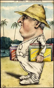L.K. partie d'un ensemble de dessins LE JOYEUX LIQUIDATEUR Guyane, France 1920-1924 2001.42.25 Photo