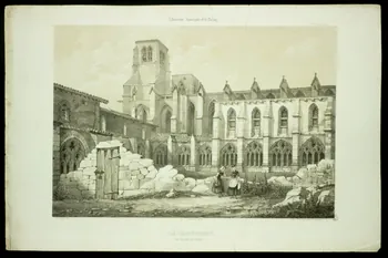 Manson ; Emile Sagot ; Desrosiers P. A. (imprimeur, libraire, éditeur partie d'un ensemble d'estampes L'Ancienne Auvergne et le Velay  LA CHAISEDIEU Moulins 1843-1847 1936.1.22  Photo