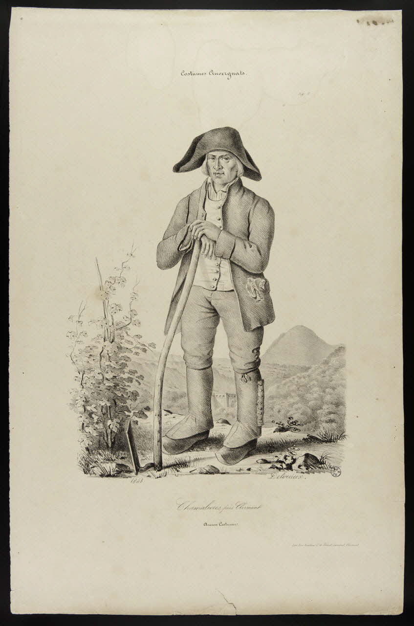 Delorieux Alfred ; Beaulieu estampe Costumes Auvergnats. Paris 1843 1936.1.4 Photo