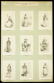 Montaut Henry de ; Lalonde estampe BERGERE DE LA VALLEE DE LA ROIA  (BRIGA ET TENDE) Paris 1845-1890 1936.1.49 Photo