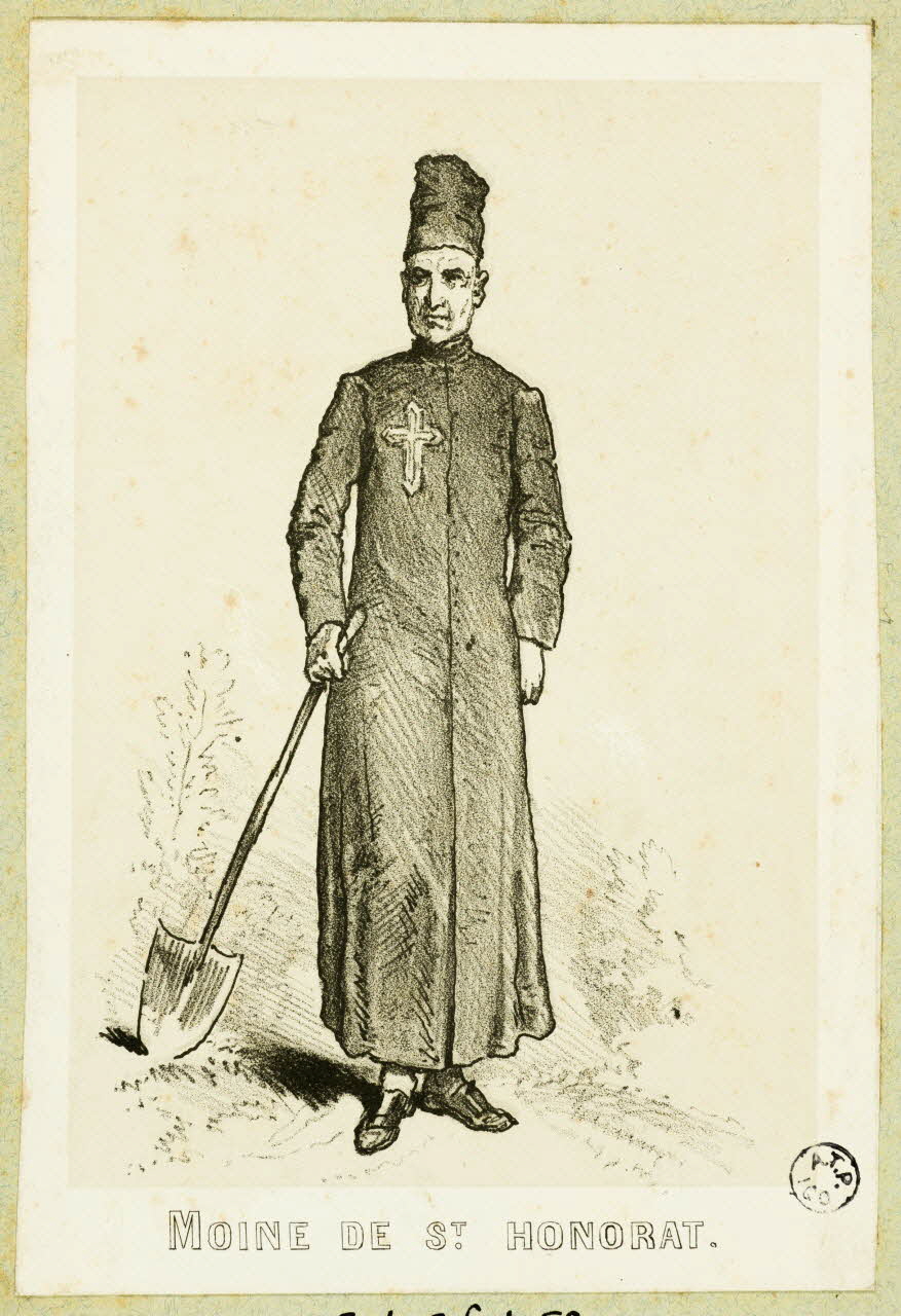 Montaut Henry de ; Lalonde estampe MOINE DE ST. HONORAT. Paris 1845-1890 1936.1.52 Photo