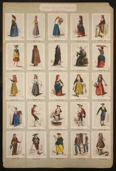 Frick ; Lalonde G. estampe 50 COSTUMES DES PYRENEES  pris d'après nature.  ASSOUSTE. Paris 1855-1865 1936.1.59  Photo