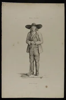 Delorieux Alfred ; Gilberton estampe Costumes Auvergnats.  Environs de Brioude. Clermont-Ferrand 1837-1847 1936.1.6 Photo