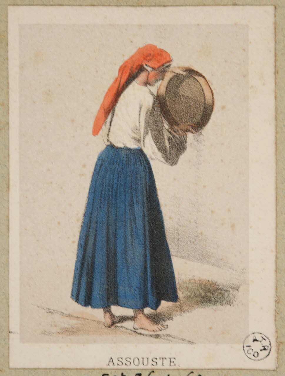 Frick ; Lalonde G. estampe 50 COSTUMES DES PYRENEES  pris d'après nature.  ASSOUSTE. Paris 1855-1865 1936.1.60 Photo