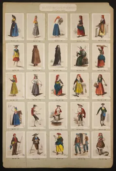 Frick ; Lalonde G. estampe 50 COSTUMES DES PYRENEES  pris d'après nature.  ASSOUSTE. Paris 1855-1865 1936.1.60  Photo