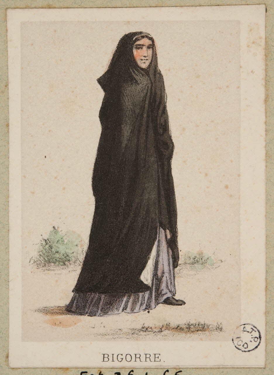 Frick ; Lalonde G. estampe 50 COSTUMES DES PYRENEES  pris d'après nature.  BIGORRE. Paris 1855-1865 1936.1.65 Photo