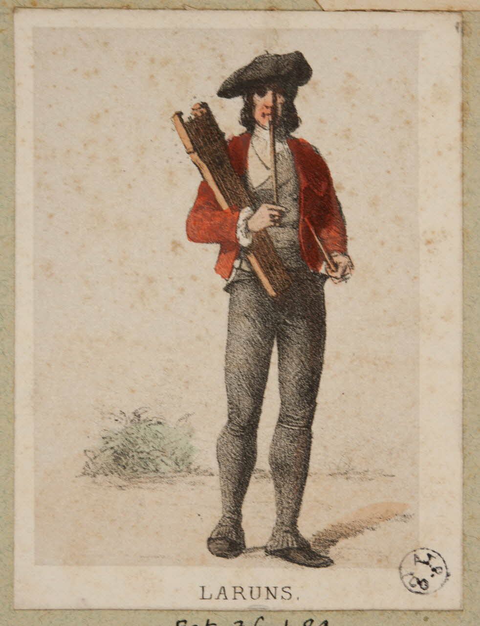 Frick ; Lalonde G. estampe 50 Costumes des Pyrenées  pris d'après Nature  LARUNS. Paris 1855-1865 1936.1.84 Photo