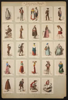 Frick ; Lalonde G. estampe 50 Costumes des Pyrenées  pris d'après Nature  LARUNS. Paris 1855-1865 1936.1.85  Photo