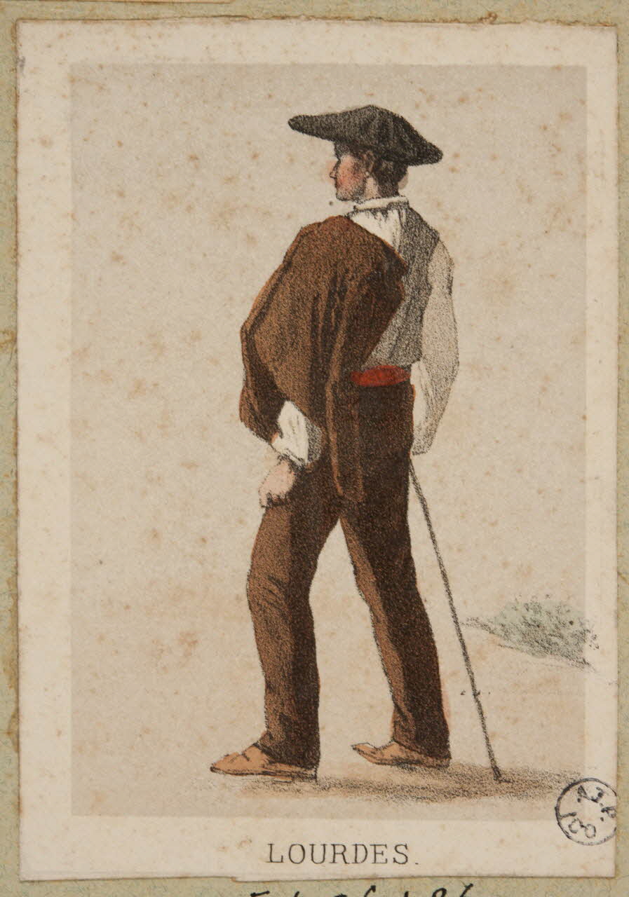 Frick ; Lalonde G. estampe 50 Costumes des Pyrenées  pris d'après Nature  LOURDES. Paris 1855-1865 1936.1.86 Photo