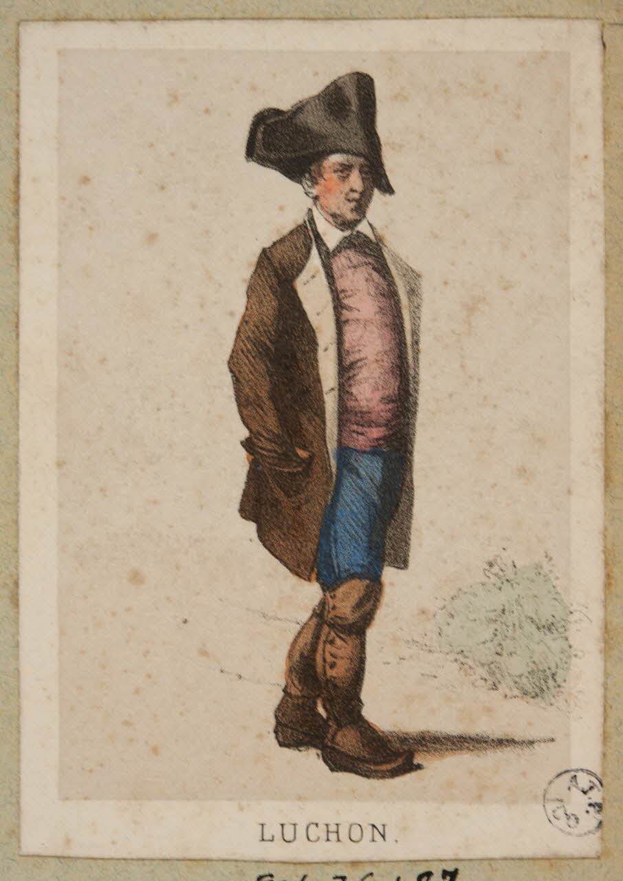 Frick ; Lalonde G. estampe 50 Costumes des Pyrenées  pris d'après Nature  LUCHON. Paris 1855-1865 1936.1.87 Photo