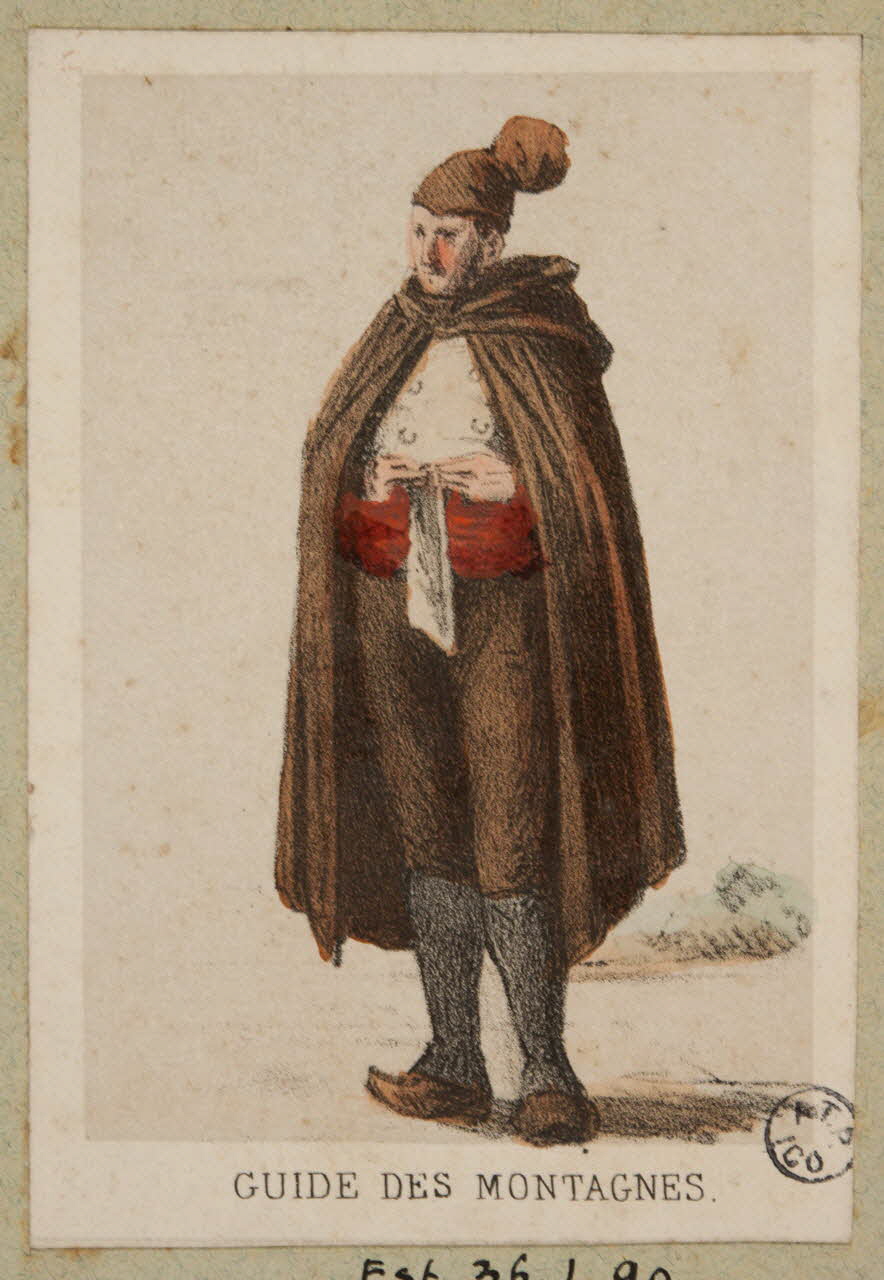 Frick ; Lalonde G. estampe 50 Costumes des Pyrenées  pris d'après Nature  GUIDE DES MONTAGNES. Paris 1855-1865 1936.1.90 Photo