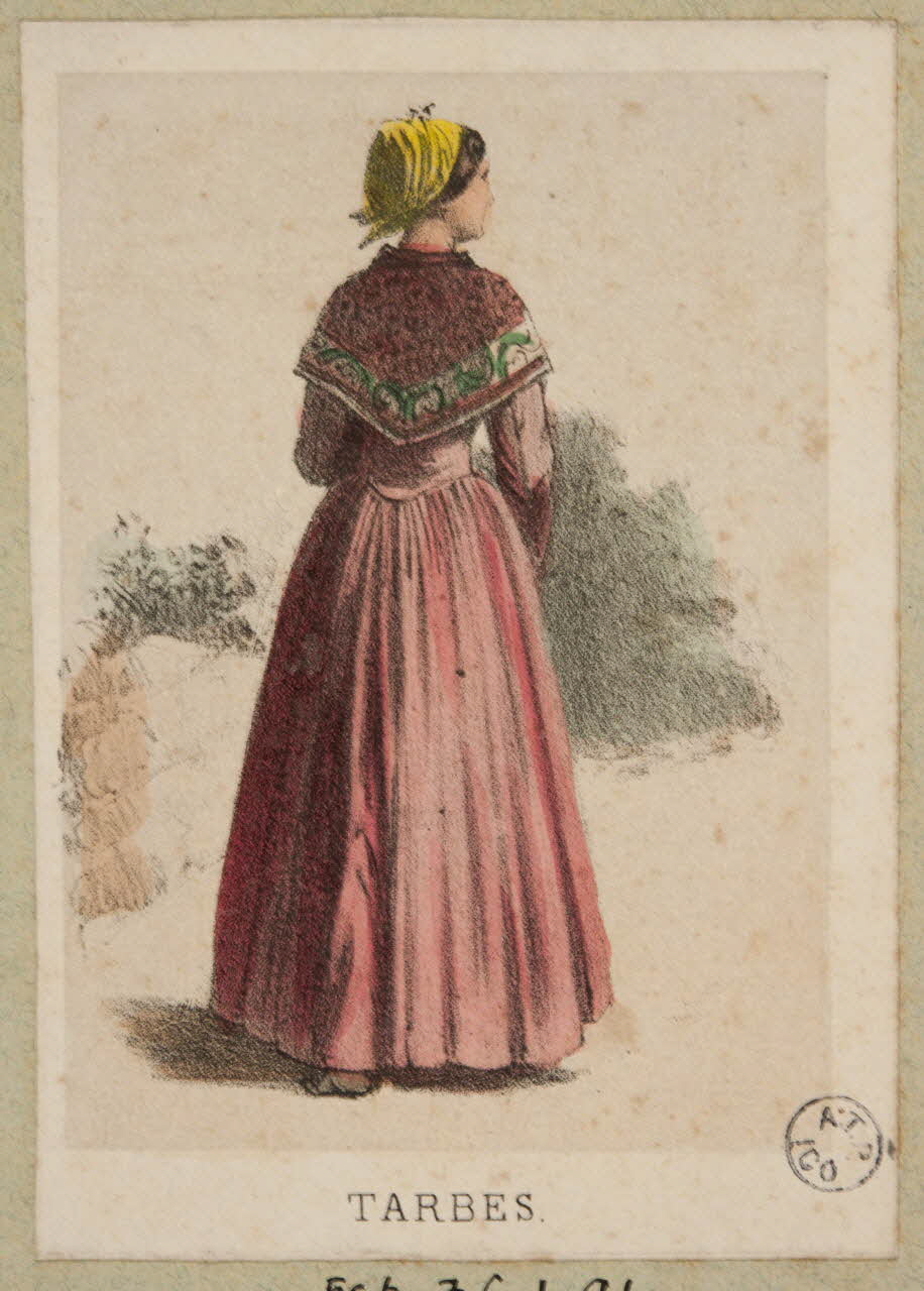 Frick ; Lalonde G. estampe 50 Costumes des Pyrenées  pris d'après Nature  TARBES. Paris 1855-1865 1936.1.91 Photo