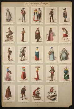 Frick ; Lalonde G. estampe 50 Costumes des Pyrenées  pris d'après Nature  COL DE TORTES. Paris 1855-1865 1936.1.92 Photo