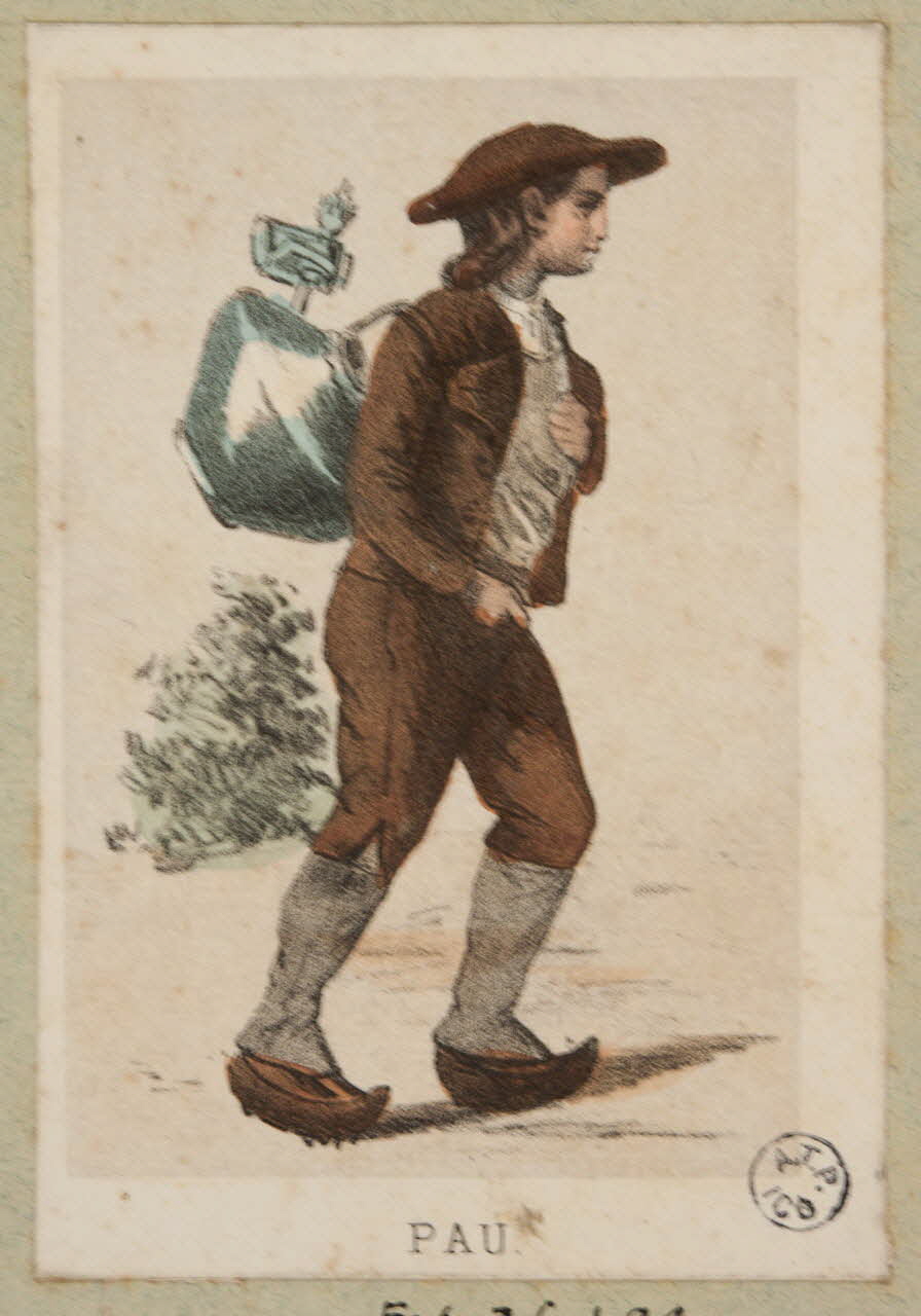 Frick ; Lalonde G. estampe 50 Costumes des Pyrenées  pris d'après Nature  PAU. Paris 1855-1865 1936.1.94 Photo