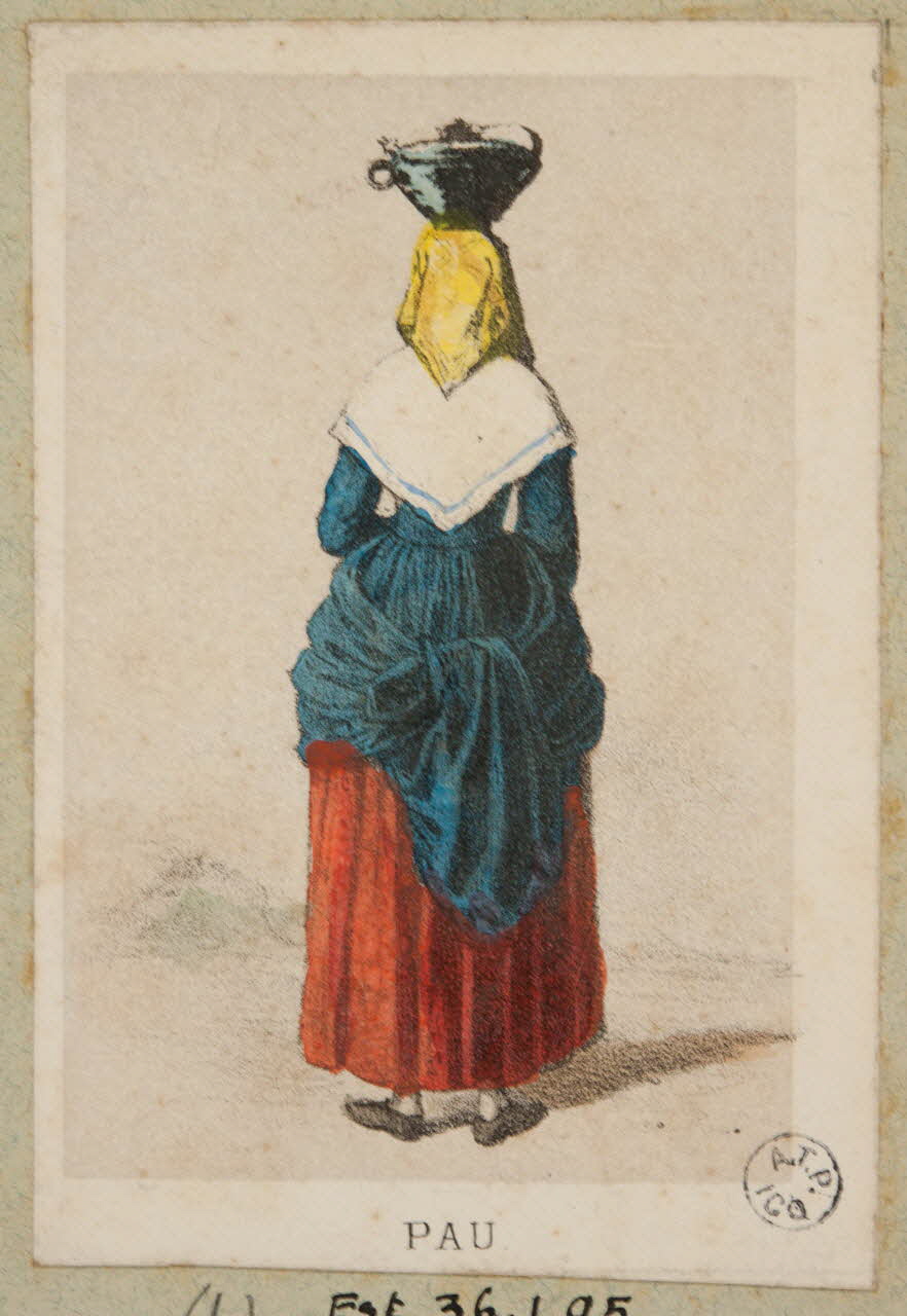 Frick ; Lalonde G. estampe 50 Costumes des Pyrenées  pris d'après Nature  PAU. Paris 1855-1865 1936.1.95 Photo