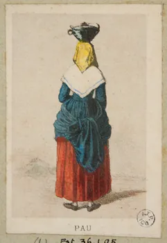 Frick ; Lalonde G. estampe 50 Costumes des Pyrenées  pris d'après Nature  PAU. Paris 1855-1865 1936.1.95  Photo