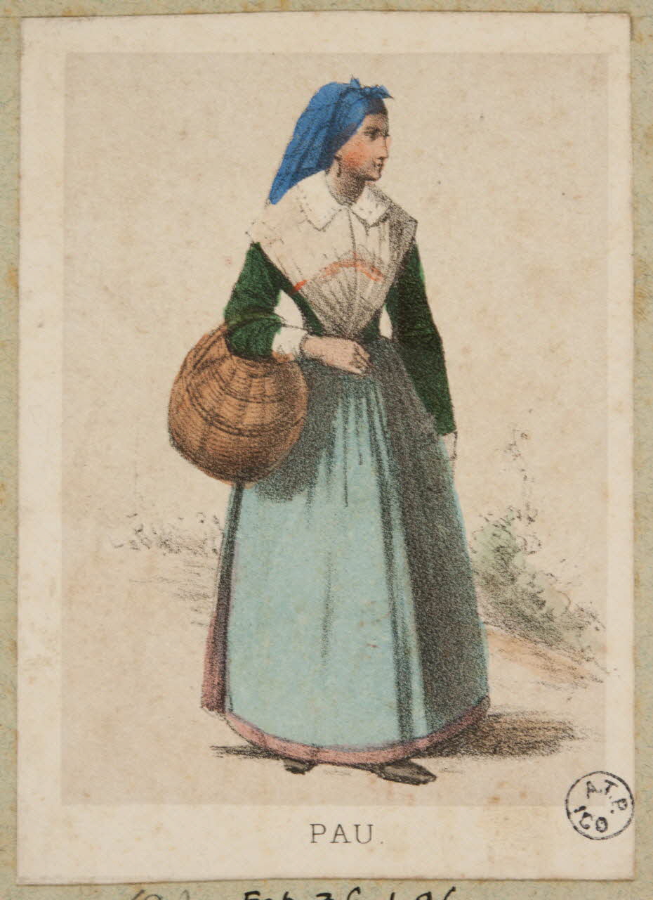 Frick ; Lalonde G. estampe 50 Costumes des Pyrenées  pris d'après Nature  PAU. Paris 1855-1865 1936.1.96 Photo