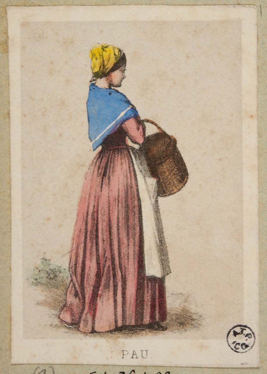 Frick ; Lalonde G. estampe 50 Costumes des Pyrenées  pris d'après Nature  PAU. Paris 1855-1865 1936.1.98 Photo