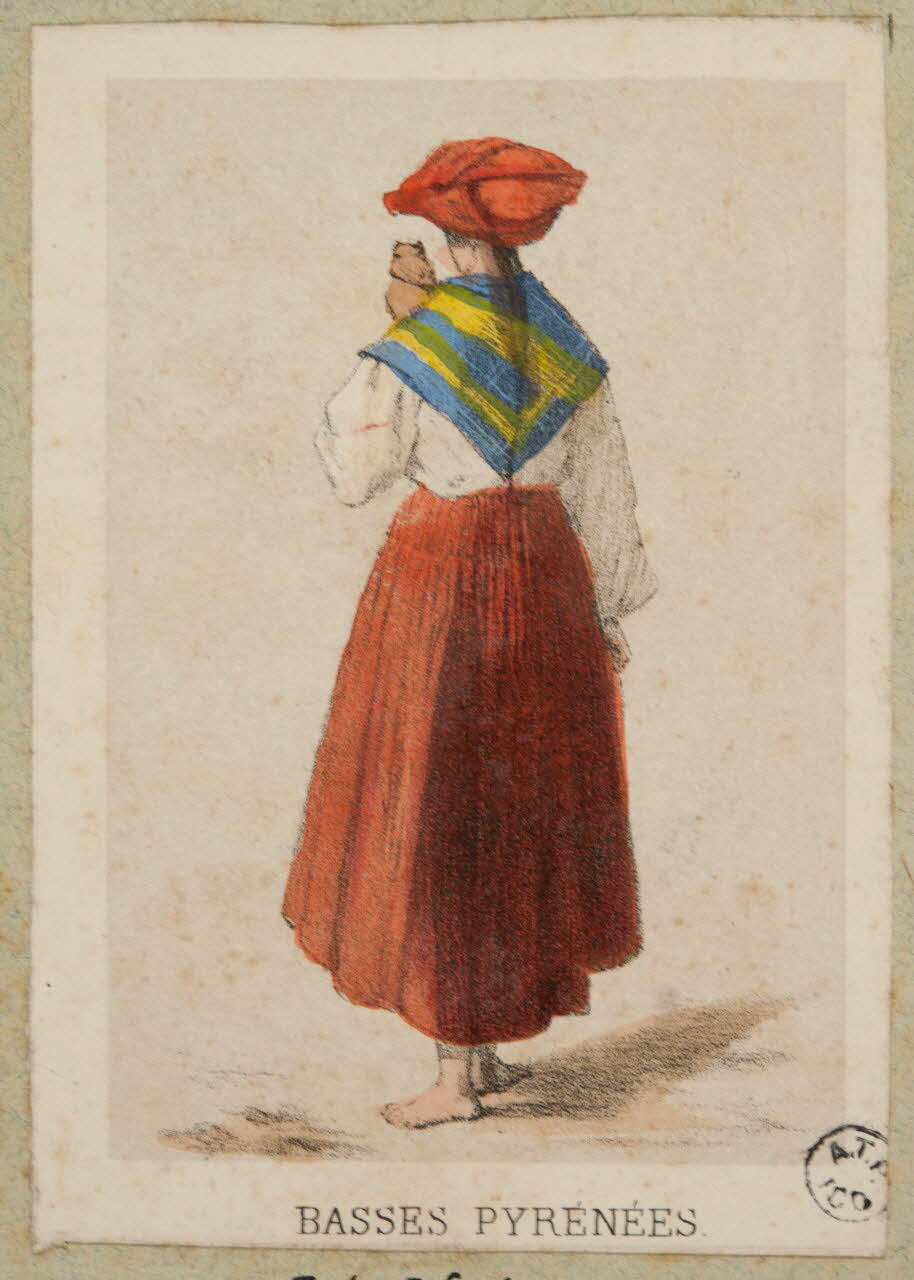 Frick ; Lalonde G. estampe 50 Costumes des Pyrenées  pris d'après Nature  BASSES PYRENEES. Paris 1855-1865 1936.1.99 Photo