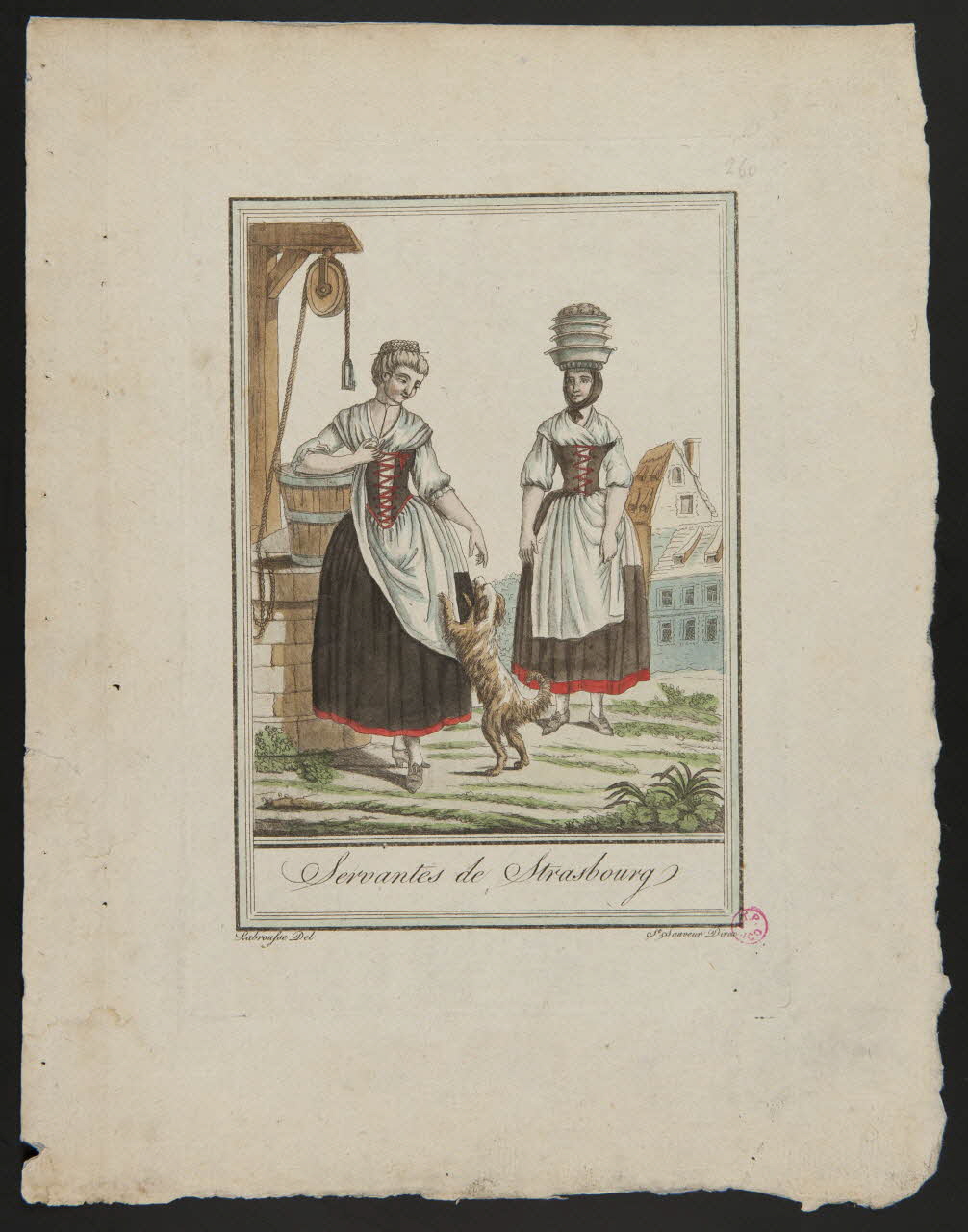 Labrousse L. ; Michel Pigelet imagerie ancienne Servantes de Strasbourg Paris 1796 1938.1.25 Photo
