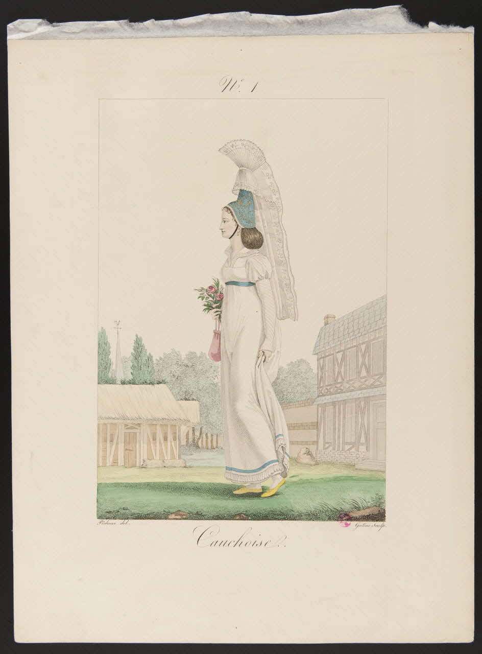 Georges-Jacques Gatine ; Benoît Pécheux ; Crapelet (imprimeu partie d'un ensemble d'estampes Cauchoise Paris 1811 1938.1.26 Photo