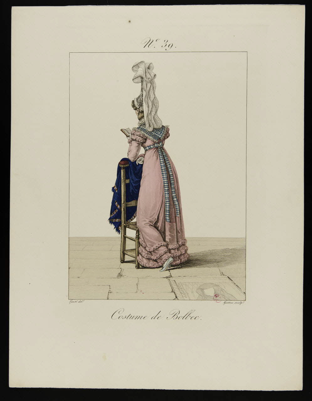 Georges-Jacques Gatine ; Louis-Marie Lanté ; Crapelet (impri partie d'un ensemble d'estampes Costume de Bolbec Paris 1827 1938.1.33 Photo